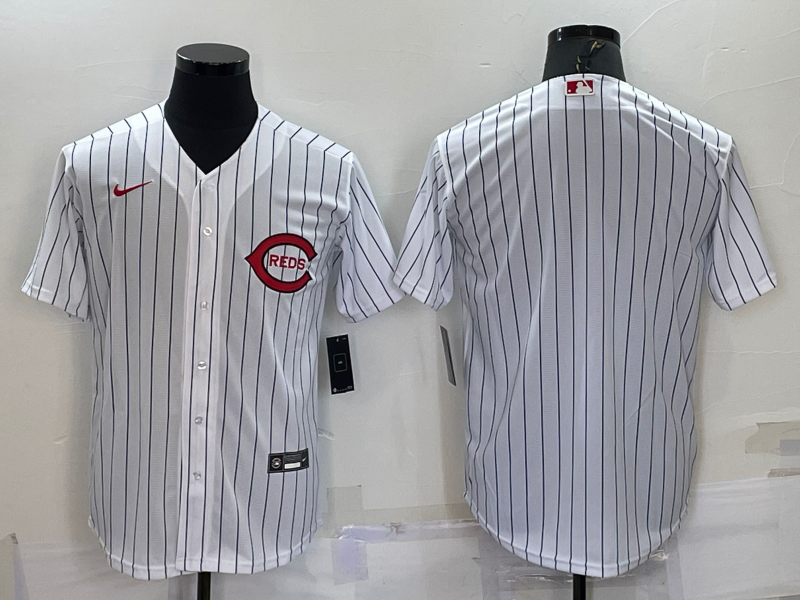 Men's Cincinnati Reds White 2022 MLB at Field of Dreams Authentic Blank Jersey